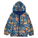 Aflyko Boys Fleece Coat Blue Zip-Up Hoodie Girls Outerwear Kids Hooded Jacket