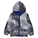 Aflyko Boys Fleece Coat Blue Zip-Up Hoodie Girls Outerwear Kids Hooded Jacket