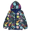 Aflyko Boys Fleece Coat Blue Zip-Up Hoodie Girls Outerwear Kids Hooded Jacket