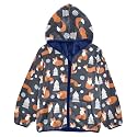 Aflyko Boys Fleece Coat Blue Zip-Up Hoodie Girls Outerwear Kids Hooded Jacket