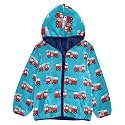 Aflyko Boys Fleece Coat Blue Zip-Up Hoodie Girls Outerwear Kids Hooded Jacket