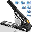 AFMAT ES15 Heavy Duty Stapler, 210 Sheet Staplers for Desk with 7000 Staples, Jam-Free, 50000+ Uses, 60% Reduced Effort, Easy Reload, Adjustable Paper Guide, Large Metal Manual Office Staplers,