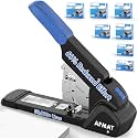 AFMAT ES15 Heavy Duty Stapler, 220 Sheets Capacity Stapler for Classroom, 60% Reduced Effort, Jam Free, Adjustable Paper Depth, Metal Desk Office Staplers w/ 50,000+ Uses, Includes 7000Pcs Staples