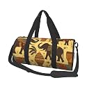 Africa Elephant Duffel Bags for Women Men, Foldable Travel Totes Bag for Airplane Essentials, Weekender Overnight Bags Large Sport Gym Bag Carry On Luggage Bag with Strap