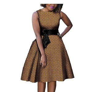 African Dresses for Women Ankara Print Sleeveless