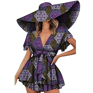 Afrilisco African Dresses for Women with Kente
