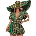 Afrilisco African Dresses for Women with Kente