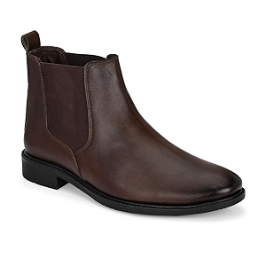 AFROJACK Mens Genuine Leather Chelsea Boots