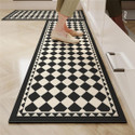 AFTIVO Rubber Kitchen Mat Black White Free