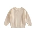 Afunbaby Baby Girl Boy Knit Sweater Blouse Pullover Sweatshirt Warm Crewneck Long Sleeve Tops for Infant Toddler