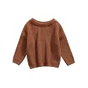Afunbaby Baby Girl Boy Knit Sweater Blouse Pullover Sweatshirt Warm Crewneck Long Sleeve Tops for Infant Toddler