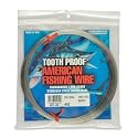 AFW Tooth Proof Fishing Wire Single Strand Leader, Bright and Camo