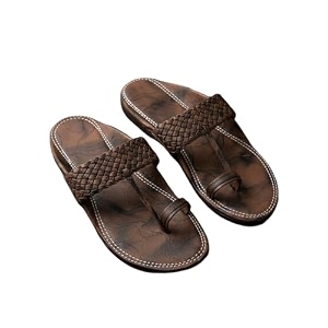 Agadi Mens Kolhapuri Style Sandals Handcrafted