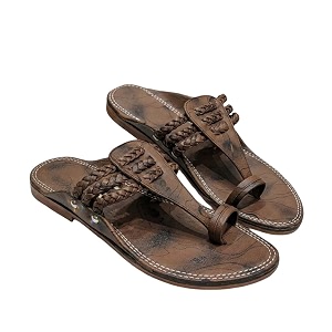 Agadi Mens Kolhapuri Style Sandals Handcrafted