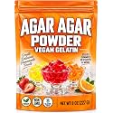 Agar Agar Powder 8 oz Vegan Gelatin Thickener for Baking, Vegetarian Jello