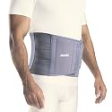 AGARO Abdominal Belt, Ideal For Slimming Waist, Lower Back Pain Relief, After Delivery For Tummy Reduction, Breathable Belt For Men And Women, Medium, Grey