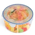 AGARO Airtight Container, Food Storage Container With Lid, Multipurpose Kitchen Container, Round Plastic Body, Leak Proof, BPA Free, 1.8L