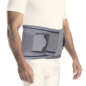 agaro contoured ls belt lower back pain relief contoured lumbar sacral belt lower back pain osteoporosis slip disc care for women amp men medium grey