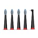 AGARO Cosmic Lite Refill Pack 4+1 pcs, Nylon Bristles, Washable, Black