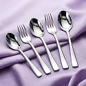 AGARO Elite 40-Piece Gold Stainless Steel Cutlery Set, Mirror Finish, Food Grade & Rust Resistant, Includes 8 Tea Spoons, 8 Dessert Spoons, 8 Dessert Forks, 8 Dinner Spoons & 8 Dinner Forks
