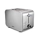 AGARO GRAND 2 Slice Stainless Steel Pop Up Toaster, With Cancel, Reheat And Defrost Functions, Variable Heat Settings, Removable Crumb Tray,Bread Breakfast, 850 Watts