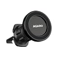 AGARO Magnetic Car Mobile Holder Stand with Ultra-Strong N52 Magnet, AC Vent Mount, 360° Rotation, One-Hand use, Magsafe & Universal Compatibility with Included Metal Ring for iPhone & Android Phones