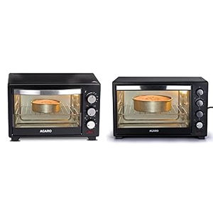 agaro marvel 25-litre oven toaster grill with motorized rotisserie amp 5 heating modes blackagaro 33310 48l oven toaster griller with motorized rotisserie amp 3 heating modes black