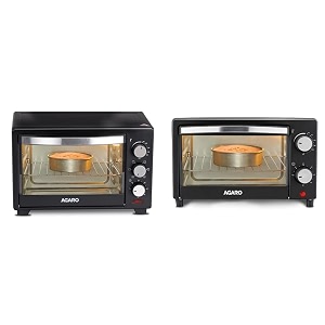 agaro marvel 25-litre oven toaster grill with motorized rotisserie amp 5 heating modes blackagaro 33266 9l oven toaster grill black