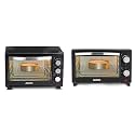 AGARO Marvel 25-Litre Oven Toaster Grill with Motorized Rotisserie & 5 Heating Modes (Black)+AGARO 33266 9L Oven Toaster Grill, Black