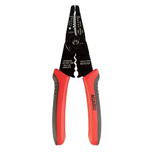 agaro multi-purpose wire stripper amp cutter 10-22 awg06-26 mm solid copper wire or aluminum cables