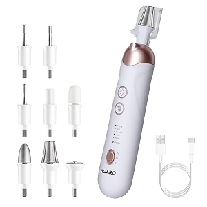 agaro prima nail drill amp polisher professional nail care at home electric nail polisher manicure amp pedicure shape trim amp polish 5 speed 8 attachments rechargeable with type c women men