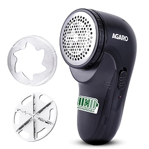 agaro lint remover electric fabric shaver rechargeable stainless steel blades portablemulti-functional fuzz remover from woollen sweaters coat blankets jackets carpets burr remover 2417