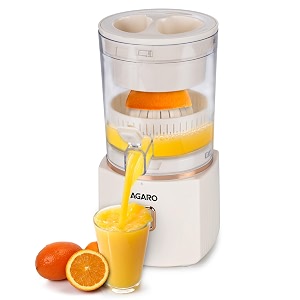 agaro regal electric citrus juicer 200ml capacity 80 watts automatic juice extractor orange lemon grapefruit juicer amp squeezer machine electric fruit squeezer portable white