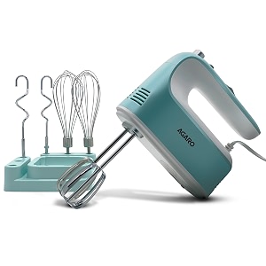 agaro regency hand mixer hand mixer blender detachable beaters amp whiskerdough hooks 300w 5 speed settings