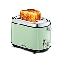 AGARO Royal 2 Slice Stainless Steel Pop Up Toaster, With Cancel, Reheat And Defrost Functions, Variable Heat Settings, Removable Crumb Tray,Bread, Breakfast, 850 Watts