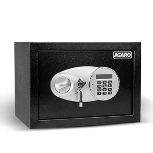 agaro salvo digital security safe for home amp office with electronic keypad locker 16 litres capacity 1 cubic feet ag16 black