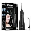 AGARO Ultra Oral Irrigator, Portable, Cordless, Rechargeable, 4 Cleaning Modes, IPX7 Waterproof, 200ml Water tank, Flossing at Home & Travel, Black