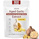 Aged Garlic Extract, 300 Softgels, Odorless Garlic Supplements 15:1 Extract Formula, 2 Years Aged Matured – Standardized for S-Allyl Cysteine | Heart & Immune Antioxidant Supplements, All-Natural (1)