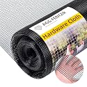 AggFencer 24in x 50ft Black Hardware Cloth 1/4 inch 23Ga PVC Coated Mesh