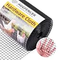 AggFencer 8in x 25ft Black Hardware Cloth 1/2 inch 19Ga PVC Coated Mesh