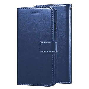 agh shockproof full body protection all angle cover 360 degree complete protection leather flip wallet back case mobile cover for samsung galaxy a52 blue