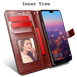 agh shockproof full body protection all angle cover 360 degree complete protection leather flip cover wallet back cover case mobile cover for oppo f11 pro brown