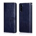 agh shockproof full body protection all angle cover 360 degree complete protection leather Flip Cover wallet Back Cover Case mobile cover for oneplus nord [blue]