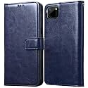 agh shockproof full body protection all angle cover 360 degree complete protection leather Flip Cover wallet Back Cover Case mobile cover for realme c11 [blue]