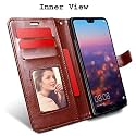 agh shockproof full body protection all angle cover 360 degree complete protection leather Flip Cover wallet Back Cover Case mobile cover for oppo f11 pro (brown)