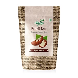 agile organic jumbo brazil nuts 100g  whole raw and unsalted  immunity boosting  rich in selenium and magnesium  brazil nut 100 gram grade a  nuts premium jumbo size imported
