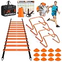 Agility Ladder, Agility Speed Training Equipment Set, 20ft Speed Ladder