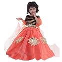 Aglare Girl's Net Readymade Lehenga Choli