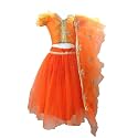 Aglare Girl's Net Readymade Lehenga Choli