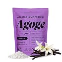 Agoge USDA Organic Hemp Protein Powder, Vanilla Flavor, 20 Servings